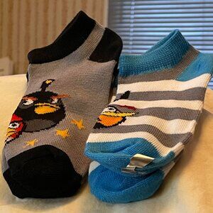 Two Pairs Angry Birds Toddler Socks brand new